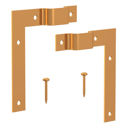 Artiteq Set de 4 angles de suspension pour cadre + vis