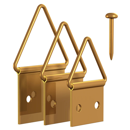 Artiteq Set de 12 attaches triangle + vis