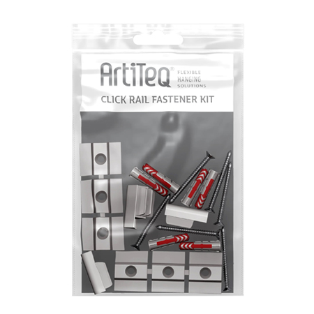 Artiteq Click Rail - fastener kit for wall rail 2m