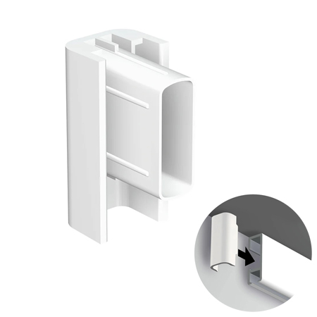 Artiteq Click Rail - lot de 25 embouts d'arrêt - blanc