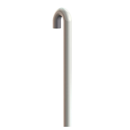 Artiteq U-Top - tige de suspension en acier blanc pour Classic Rail - 3mm
