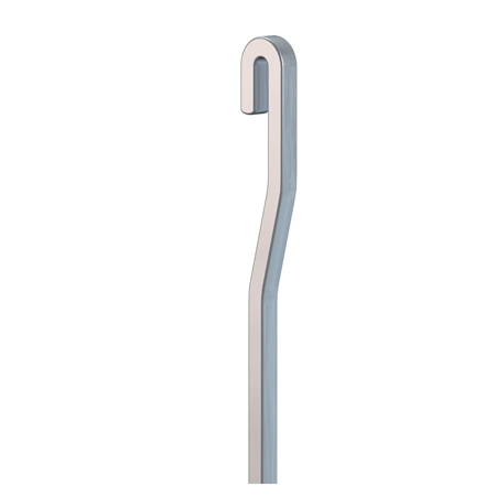 Artiteq Tige de suspension coudée en aluminium pour Classic Rail+ - 4x4mm