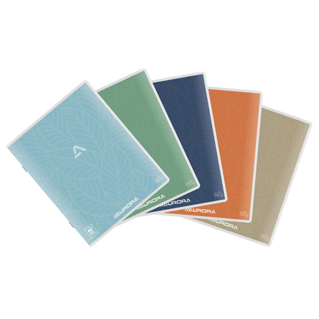 Aurora Cahier de brouillon recyclé - cahier piqué - couverture papier - 200 pages 60g/m² - 16.5x21cm