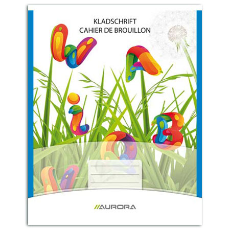 Aurora Splendid - cahier de brouillon - couverture papier glacé - 200 pages - 16,5x21cm