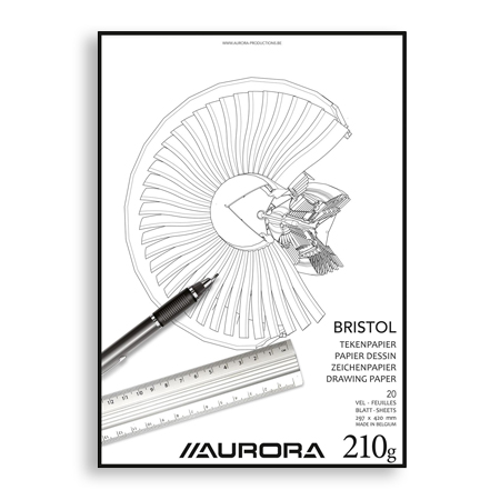 Aurora Bristol - bloc dessin - 210g/m²