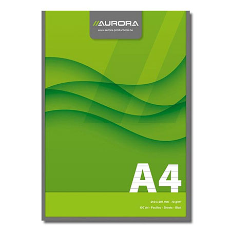 Aurora Office - bloc de correspondance - 100 feuilles - 70g/m² - 21x29,5cm