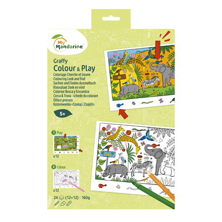 My Mandarine Graffy Colour&Play - kleurplaatspel - Zoek en vid