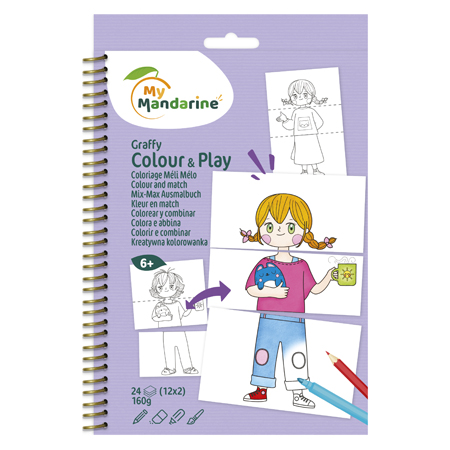 My Mandarine Graffy Colour&Play - kleurplaatspel - Mengelmoes