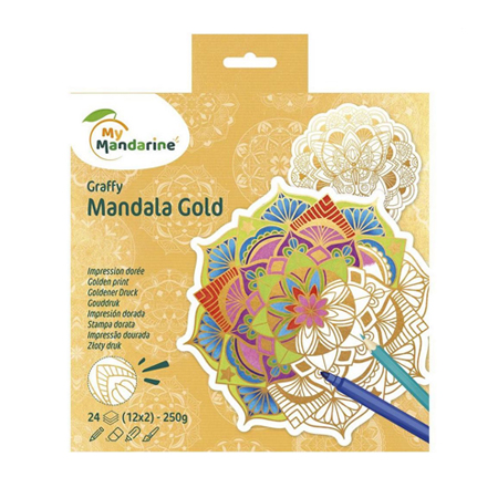 My Mandarine Graffy Mandala - colouring mandala set