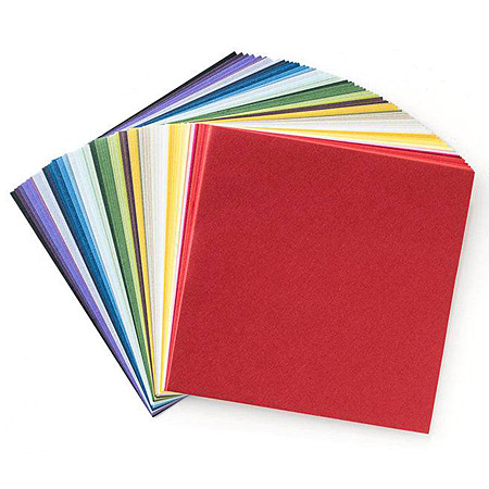 Awagami Mingeishi - Origami - set de 70 feuilles - 15x15cm - 35 couleurs assorties