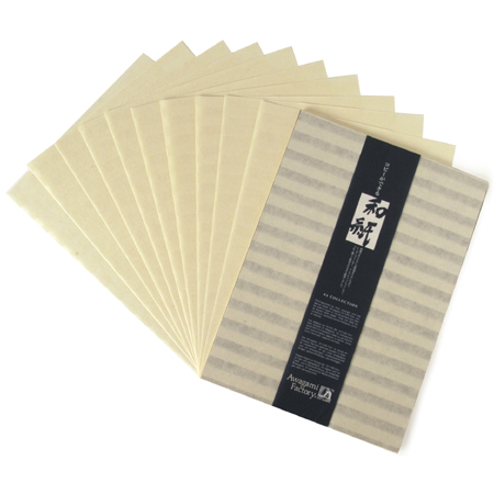 Awagami Stripe Horizontal - japanese paper 55g/m² - set of 30 sheets 21x29.7cm (A4) - n.43