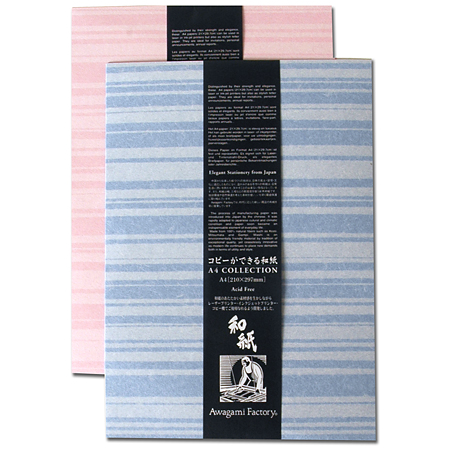 Awagami Deep Stripe - japanese paper 60g/m² - set of 10 sheets 21x29,7cm (A4)