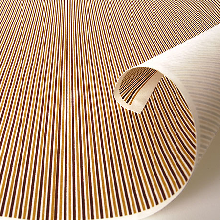 Awagami Yuzen Komon - japans papier - vel 78gr/m² - 50x67cm - 4 rechte randen - driekleurige strepen