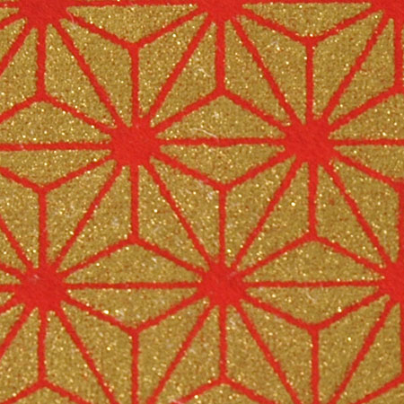 Awagami Yuzen Komon - papier japonais - feuille 78g/m² - 50x67cm - 4 bords droits - étoiles - n° 499