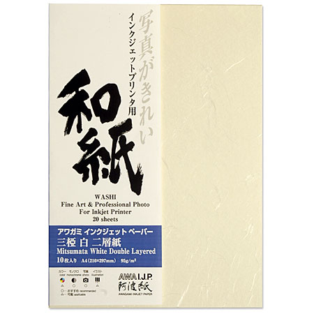 Awagami A.I.J.P. Mitsumata - papier japonais haute résolution - double couche - 95g/m²