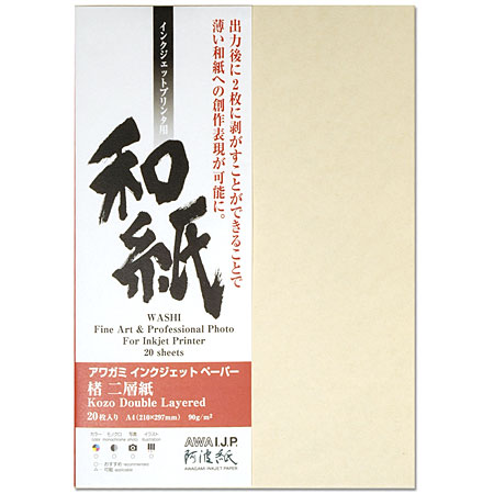 Awagami A.I.J.P. Kozo - high resolution japanese paper - double layered - 96g/m²-30g/m²