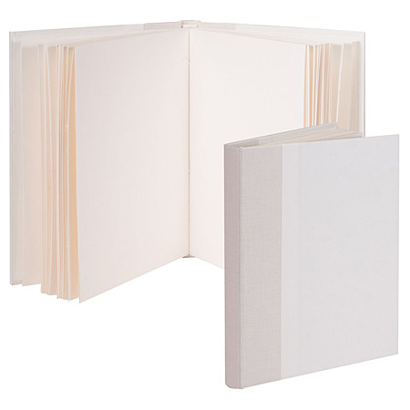 Books By Hand Album kit - personnaliseerbare omslag - 24 ivoorkleurige bladzijden - 13x18.5cm