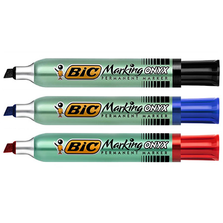 Bic Marking Onyx 1591 - permanent marker - schuine punt (2.7/6.2mm)