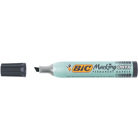 Bic Marking Onyx 1591 - permanent marker - schuine punt (3,5-5,5mm) - zwart