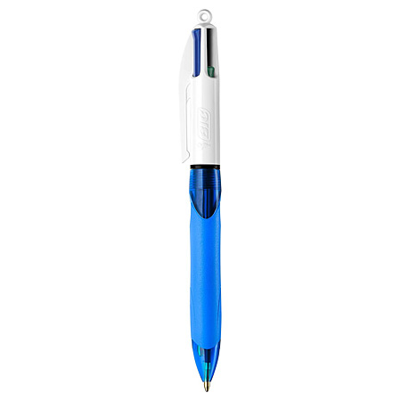 Bic 4Colours Grip - stylo-bille rétractable à 4 couleurs - rechargeable - pointe moyenne