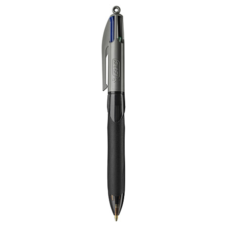 Bic 4Colours Grip Pro - stylo-bille rétractable à 4 couleurs - rechargeable - pointe moyenne