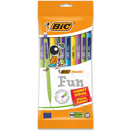 Bic Matic Fun - pack of disposable propelling pencils - 0.7mm