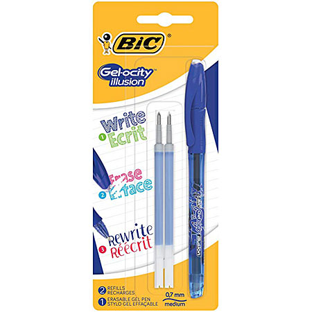 Bic Gel-ocity Illusion - gel ink ballpoint pen & refills - erasable - 0,7mm  tip - Schleiper - Complete online catalogue