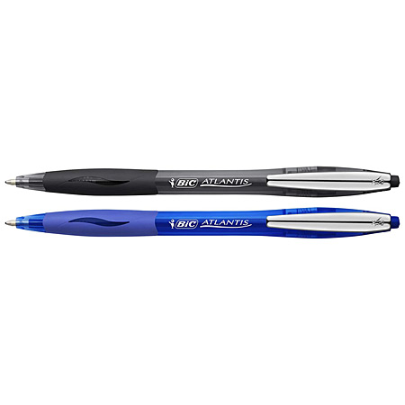 Bic Atlantis Soft - stylo-bille rétractable - rechargeable - pointe moyenne
