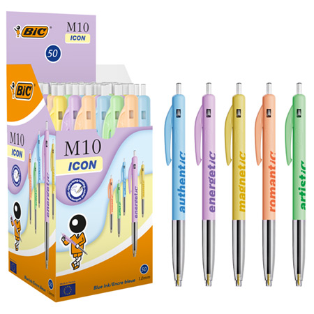 Bic M10 Original Icon - intrekbare balpen - medium punt