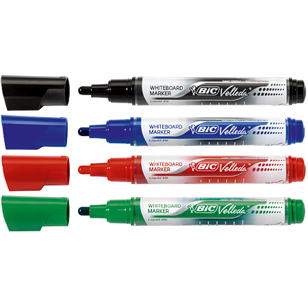 Bic Velleda - Liquid Ink Technology - marker voor witbord - conische brede punt