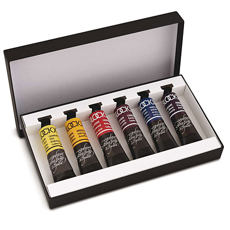Blockx Artists' quality oil - cardboard box - 6 assorted 20ml tubes