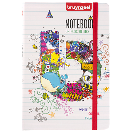 Bruynzeel Notebook - cahier cousu - couverture rigide - 160 pages - 13x21cm - ligné