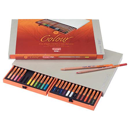 Bruynzeel Design Colour - kartonnen kist - assortiment van kleurpotloden
