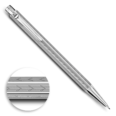 Caran d'Ache Ecridor Chevron - mechanical pencil 0.7mm - platinum-plated
