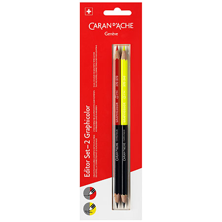 Caran d'Ache Graphicolor - set of 2 twin pencils