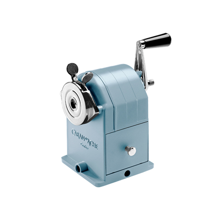 Caran d'Ache Alpine Frost Edition Spéciale - taille-crayon de bureau en métal - manuelle - bleu glacier irisé