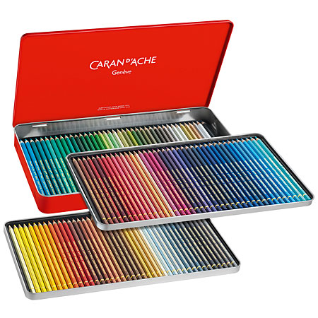 Caran d'Ache Grafwood potloden 6 stuks in metalen doos - De Groen BV
