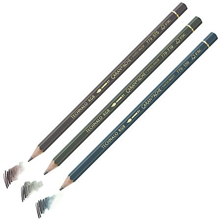 Caran d'Ache Technalo RGB - 2 in 1 graphite lead & watersoluble coloured pencil
