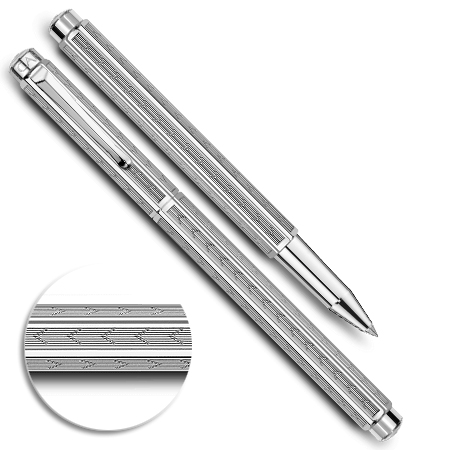 Caran d'Ache Ecridor Chevron - rollerball - platinum-plated