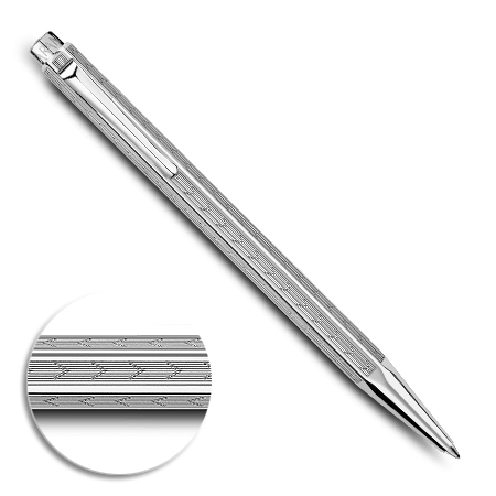 Caran d'Ache Ecridor Chevron - ballpoint pen - platinum-plated