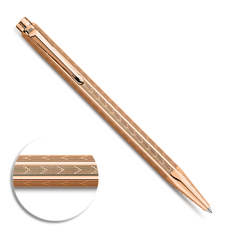 Caran d'Ache Ecridor Chevron - ballpoint pen - golden pink