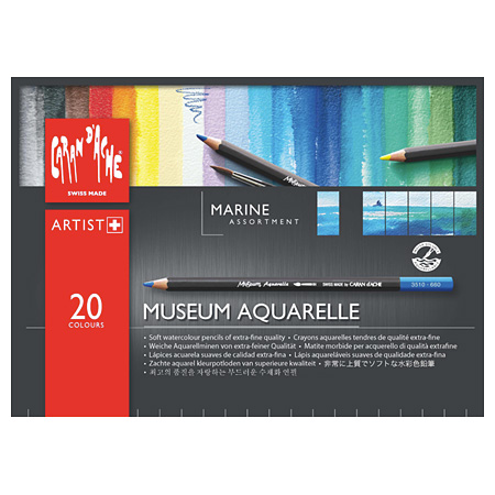 Caran d'Ache Museum Aquarelle - kartonnen etui - assortiment van aquarelpotloden