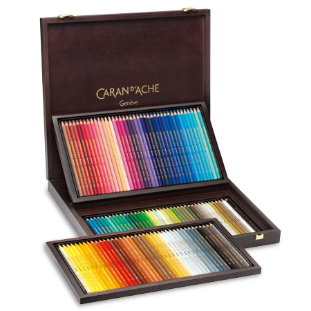 Caran d'Ache Supracolor Soft - wooden box - assorted water soluble colour pencils