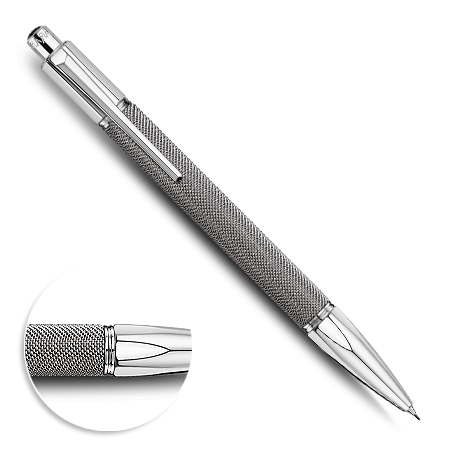 Caran d'Ache Varius Ivanhoé - mechanical pencil 0.7mm - silver-plated / rhodium-plated