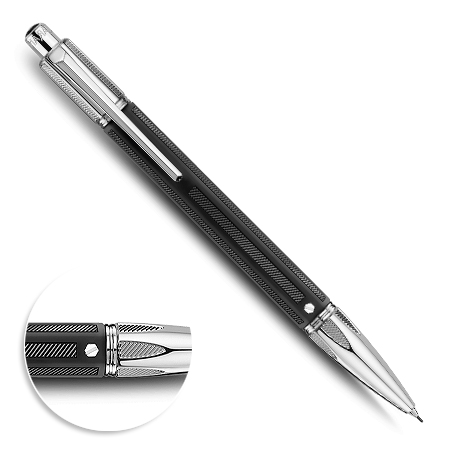 Caran d'Ache Varius Rubracer - mechanical pencil 0.7mm - silver-plated / rhodium-plated