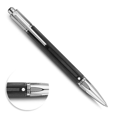 Caran d'Ache Varius Rubracer - ballpoint pen - silver-plated / rhodium-plated