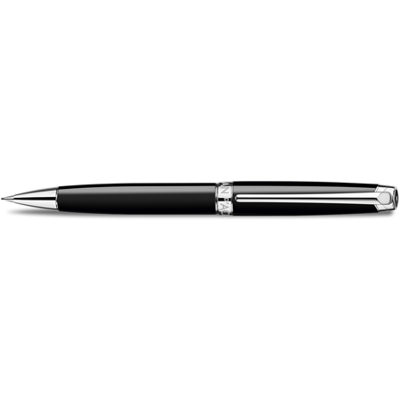 Caran d'Ache Léman - mechanical pencil 0.7mm - ebony black - silver-plated / rhodium-plated
