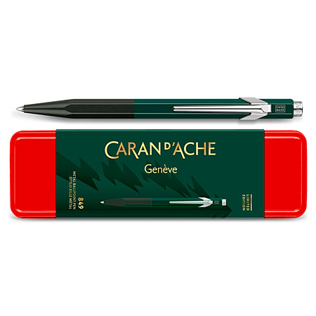 Caran d'Ache Wonder Forest Limited Edition 849 - refillable ballpoint pen - with metal tin
