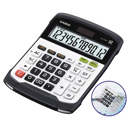 Casio WD-320MT - desktop calculator - detachable keyboard - water resistant