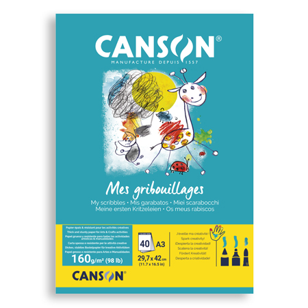Canson Mes 1ers gribouillages - bloc dessin - 160g/m²